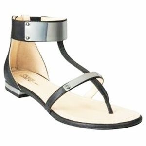 Prabal Gurung Gladiator mirror sandals